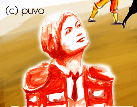 Plakat für das Festival "Girls in Front" 2010 in der Moritzbastei Leipzig, Design von puvo productions