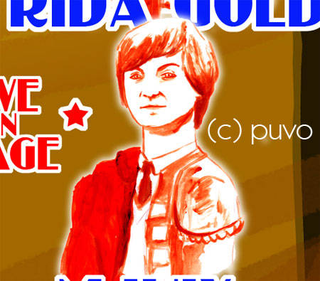 Plakat für das Festival "Girls in Front" 2010 in der Moritzbastei Leipzig, Design von puvo productions