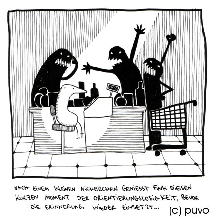 Fink macht ein Nickerchen - Cartoon von puvo productions