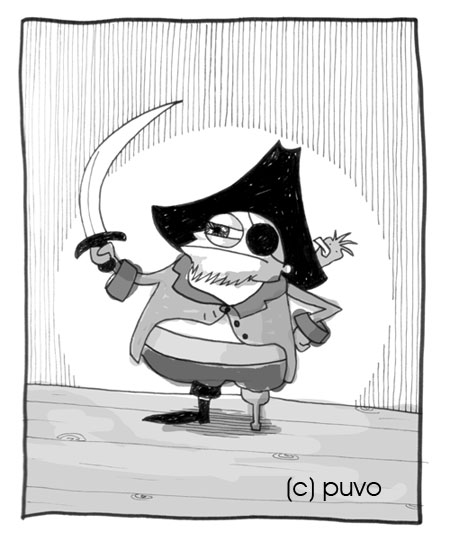 Illustration zum Sprich-wie-ein-Pirat-Tag von puvo productions