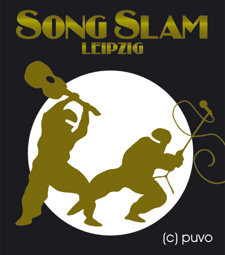 Songslam Illustration zum Song Slam Leipzig, design by puvo productions