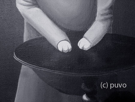 Fuchsportrait in Acryl von puvo productions