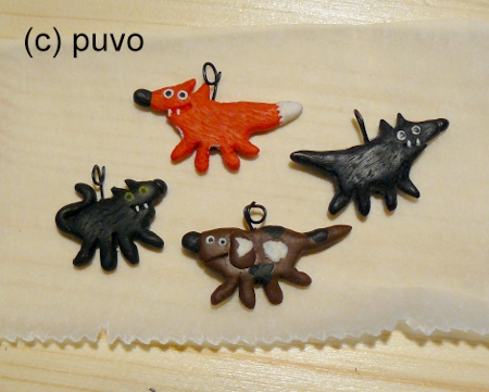 Kettenanhänger aus Fimo von puvo productions