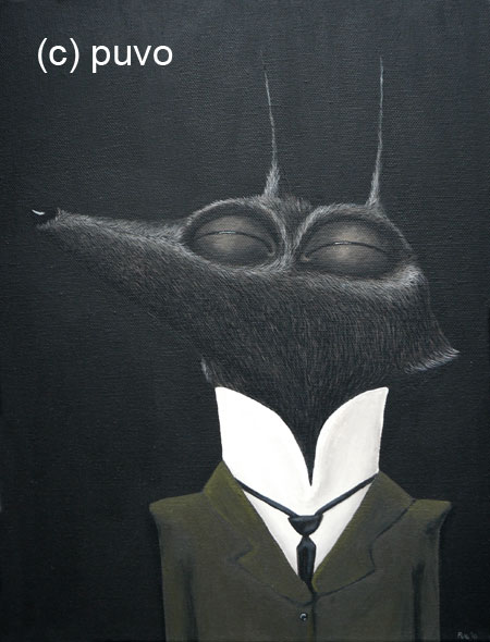 Wolf - Acrylmalerei von puvo productions.