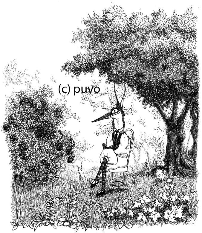 Fuchs im Garten - Illustration von puvo productions