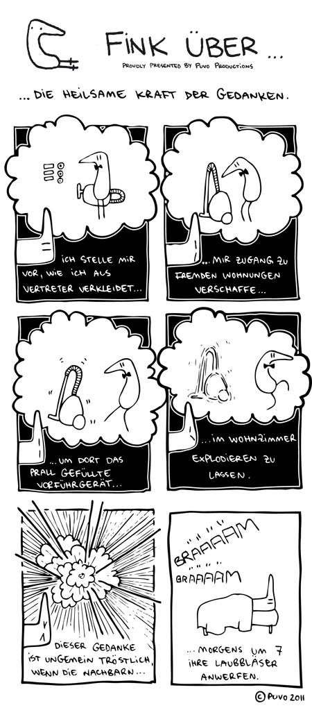 Fink über... die heilsame Kraft der Gedanken. Comic von puvo productions