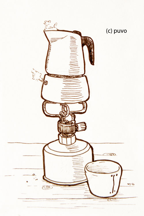 Kaffee. Illustration von puvo productions.