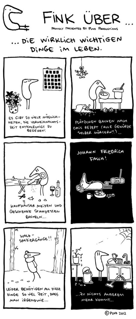 Fink über... die wirklich wichtigen Dinge im Leben.