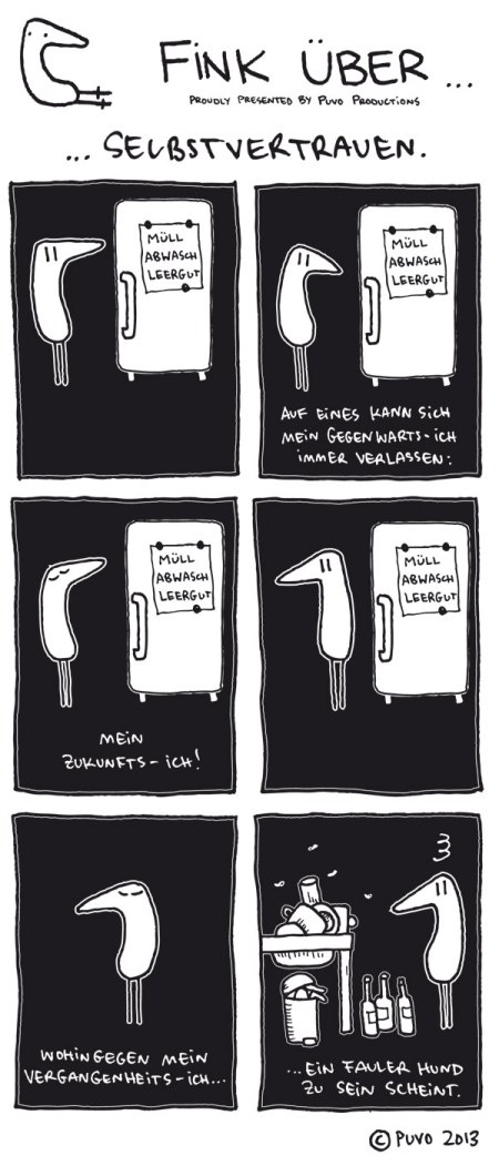 Fink über Selbstvertrauen.