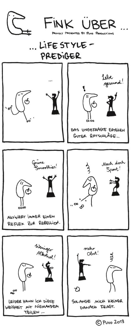 Fink über... Lifesyleprediger.