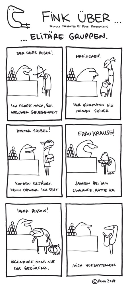Fink über elitäre Gruppen.