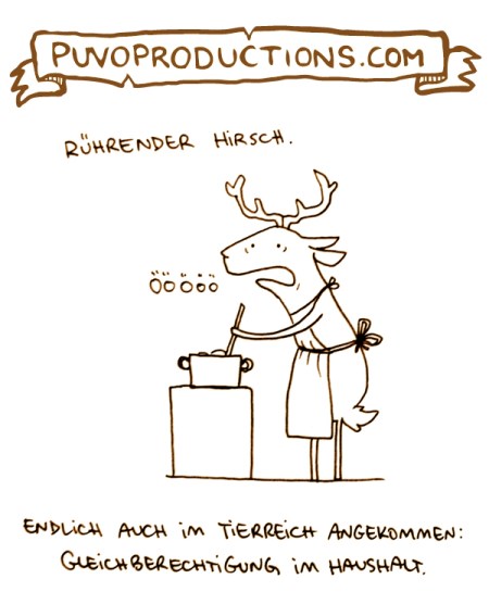 Rührender Hirsch.