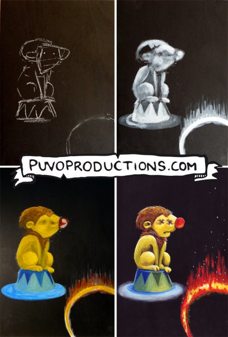 Zirkuslöwe - Prozess