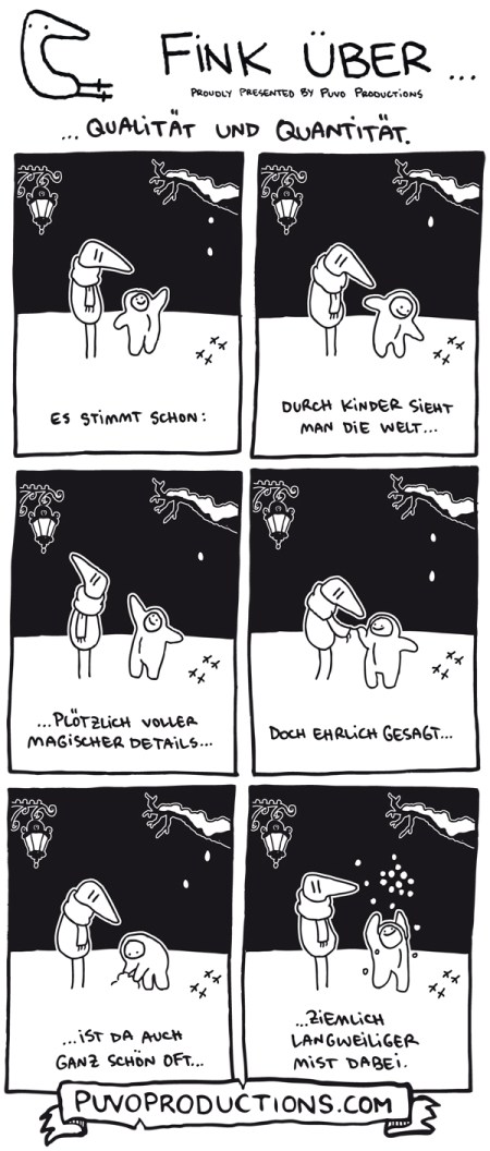 Fink über... Qualität und Quantität.