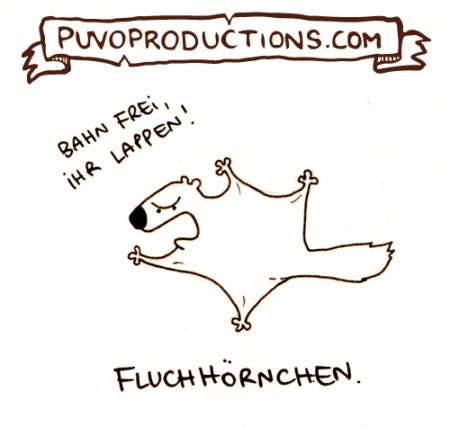 Fluchhörnchen.